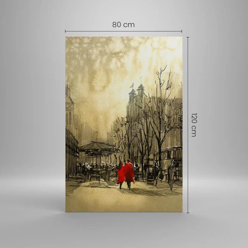 Canvas picture - A Date in London Fog - 80x120 cm