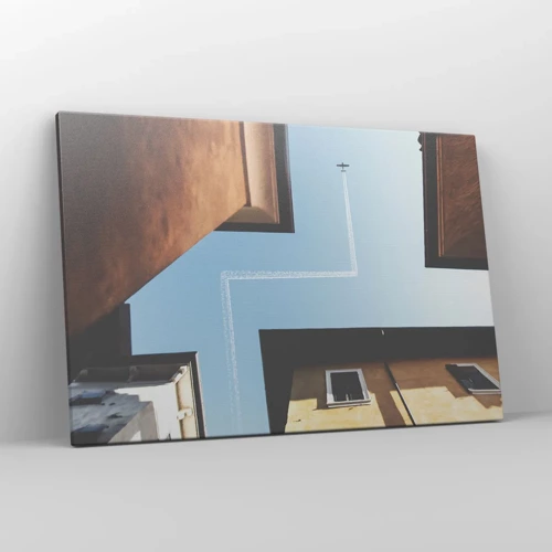 Canvas picture - Above City Maze - 120x80 cm