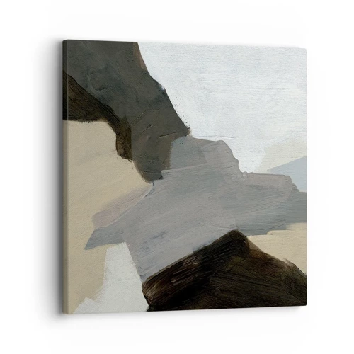 Canvas picture - Abstract: Crossroads of Grey - 30x30 cm