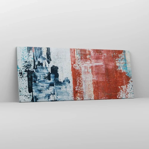 Canvas picture - Abstract Fifty Fifty - 120x50 cm