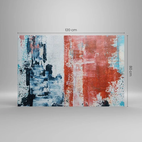 Canvas picture - Abstract Fifty Fifty - 120x80 cm