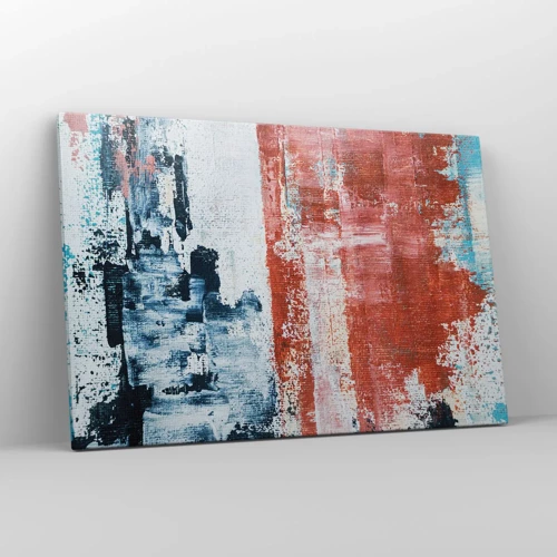 Canvas picture - Abstract Fifty Fifty - 120x80 cm