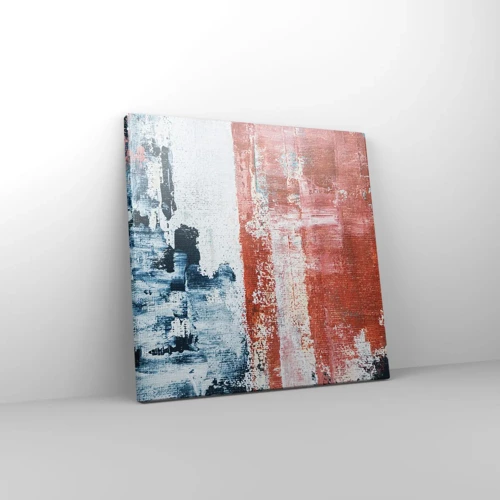 Canvas picture - Abstract Fifty Fifty - 30x30 cm