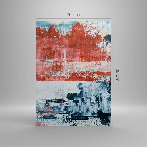 Canvas picture - Abstract Fifty Fifty - 70x100 cm