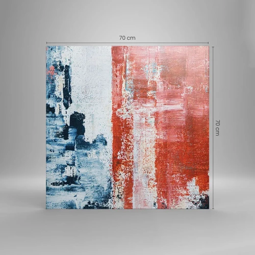 Canvas picture - Abstract Fifty Fifty - 70x70 cm