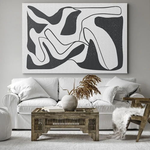 Canvas picture - Abstract Fun in a Maze - 120x80 cm