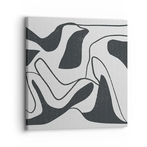 Canvas picture - Abstract Fun in a Maze - 30x30 cm