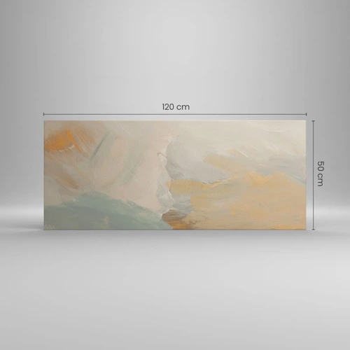 Canvas picture - Abstract: Land of Gentleness - 120x50 cm