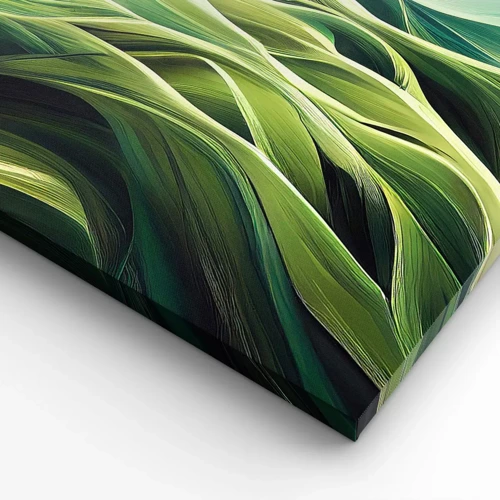 Canvas picture - Abstract Playing Green - 140x50 cm