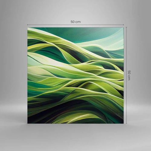 Canvas picture - Abstract Playing Green - 50x50 cm