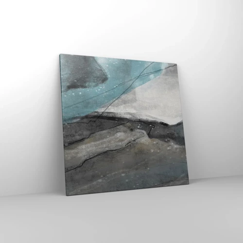 Canvas picture - Abstract: Rocks and Ice - 70x70 cm