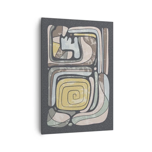 Canvas picture - Abstract in Precolumbian Style  - 70x100 cm