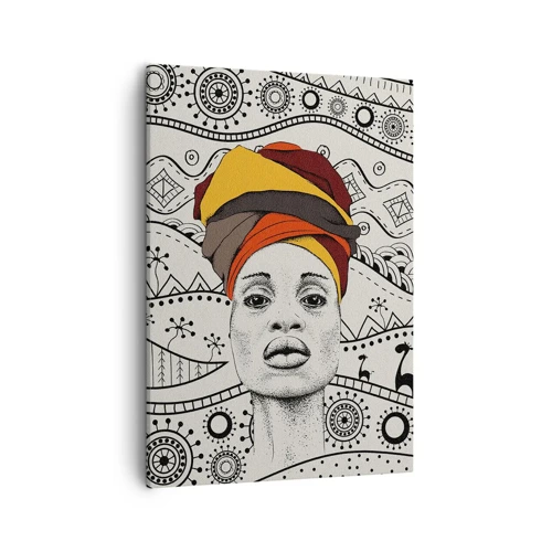 Canvas picture - African Portrait - 50x70 cm