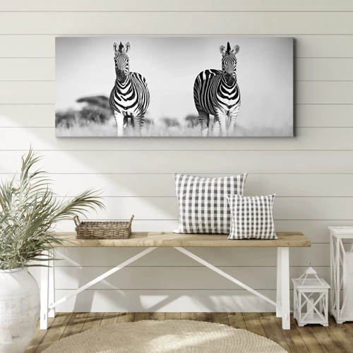 Canvas picture - After All the World is Black and White - 120x50 cm