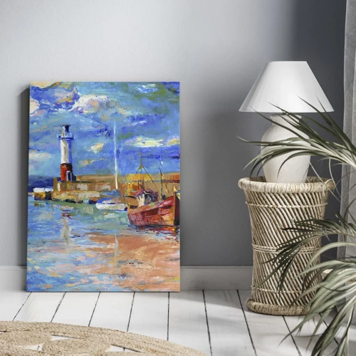 Canvas picture - Afternoon in a Rainbow Bay - 45x80 cm