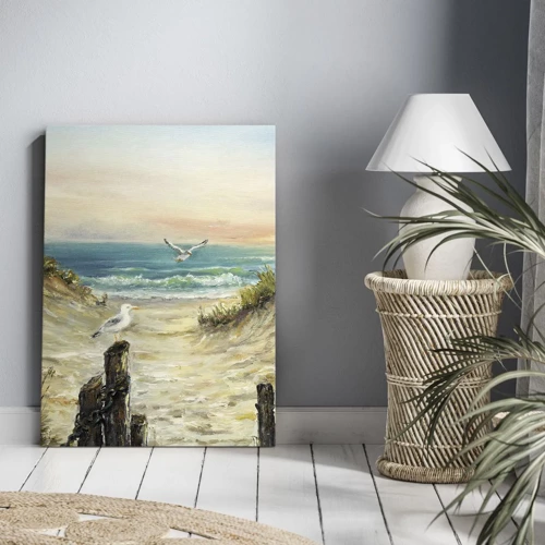 Canvas picture - Airless Retreat - 45x80 cm