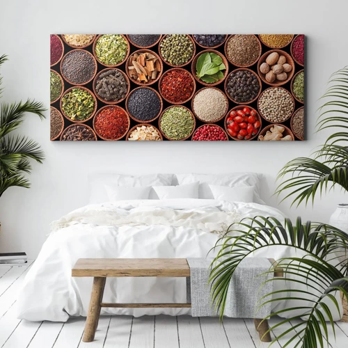 Canvas picture - All Flavours of the World - 100x40 cm