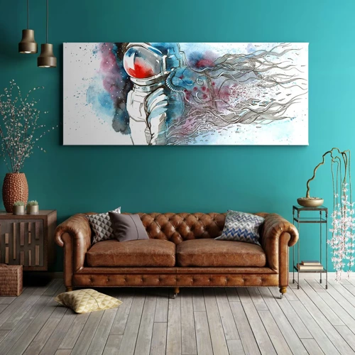 Canvas picture - Alone In Space - 100x40 cm