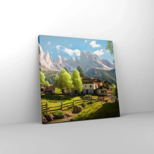Canvas picture - Alpine Idyll - 30x30 cm