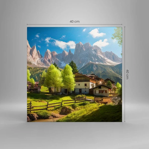 Canvas picture - Alpine Idyll - 40x40 cm