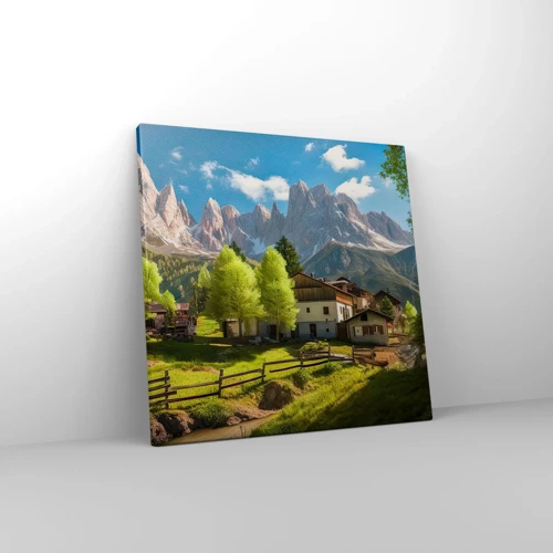 Canvas picture - Alpine Idyll - 40x40 cm
