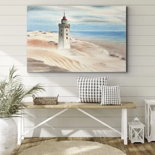 Canvas picture - Always Staring at the Sea - 70x50 cm