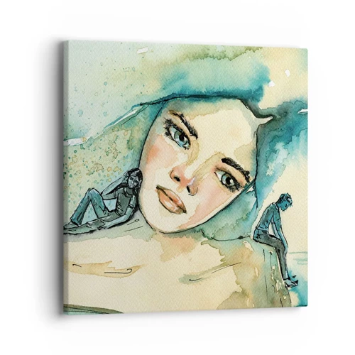 Canvas picture - Am I Blue? - 40x40 cm