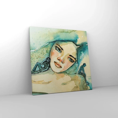 Canvas picture - Am I Blue? - 40x40 cm