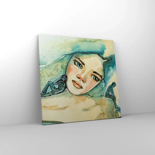 Canvas picture - Am I Blue? - 50x50 cm