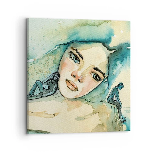 Canvas picture - Am I Blue? - 70x70 cm