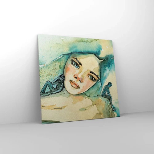 Canvas picture - Am I Blue? - 70x70 cm