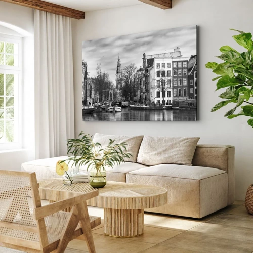 Canvas picture - Amsterdam Atmosphere - 70x50 cm