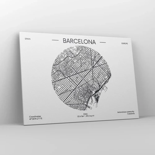 Canvas picture - Anatomy of Barcelona - 100x70 cm