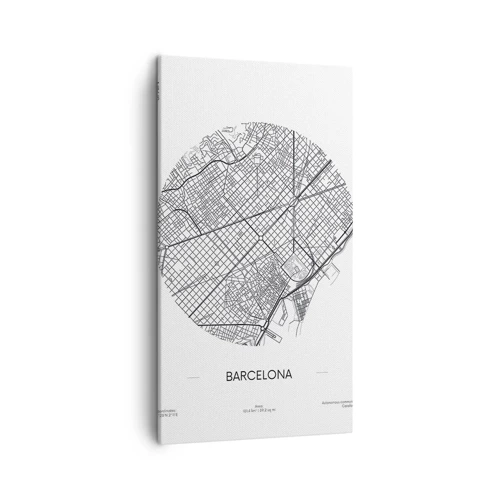 Canvas picture - Anatomy of Barcelona - 45x80 cm