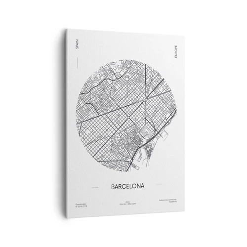 Canvas picture - Anatomy of Barcelona - 50x70 cm