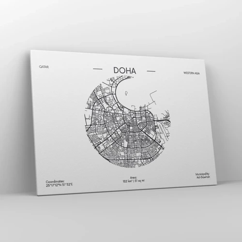 Canvas picture - Anatomy of Doha - 100x70 cm