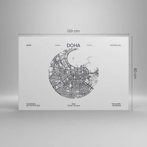 Canvas picture - Anatomy of Doha - 120x80 cm