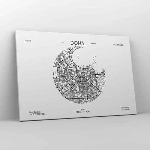 Canvas picture - Anatomy of Doha - 120x80 cm