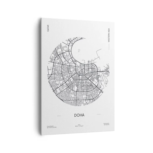 Canvas picture - Anatomy of Doha - 50x70 cm