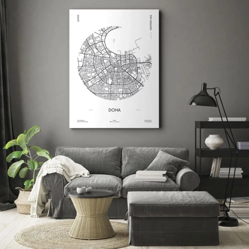 Canvas picture - Anatomy of Doha - 50x70 cm