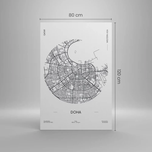 Canvas picture - Anatomy of Doha - 80x120 cm