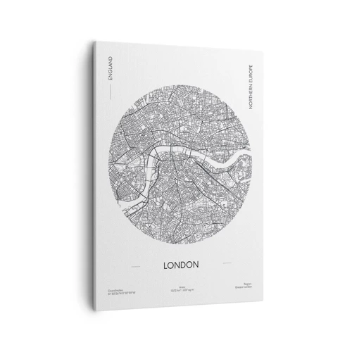 Canvas picture - Anatomy of London - 50x70 cm