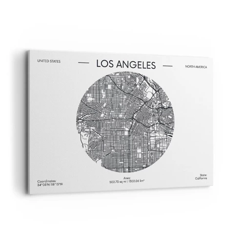 Canvas picture - Anatomy of Los Angeles - 100x70 cm