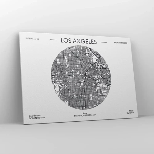 Canvas picture - Anatomy of Los Angeles - 100x70 cm