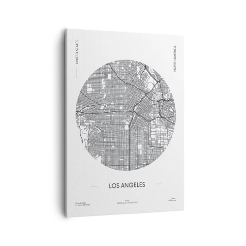 Canvas picture - Anatomy of Los Angeles - 50x70 cm