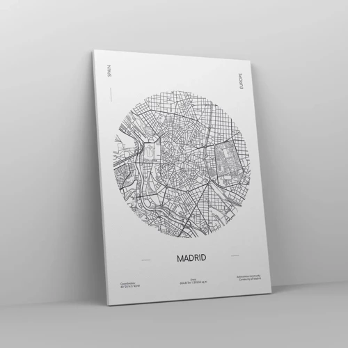 Canvas picture - Anatomy of Madrid - 50x70 cm