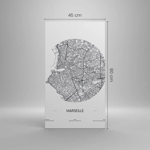 Canvas picture - Anatomy of Marseille - 45x80 cm