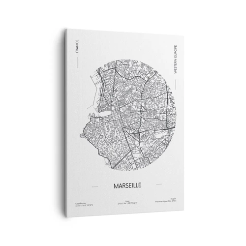 Canvas picture - Anatomy of Marseille - 50x70 cm