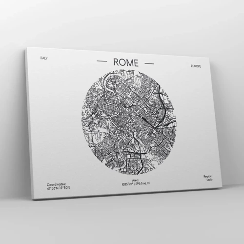 Canvas picture - Anatomy of Rome - 70x50 cm