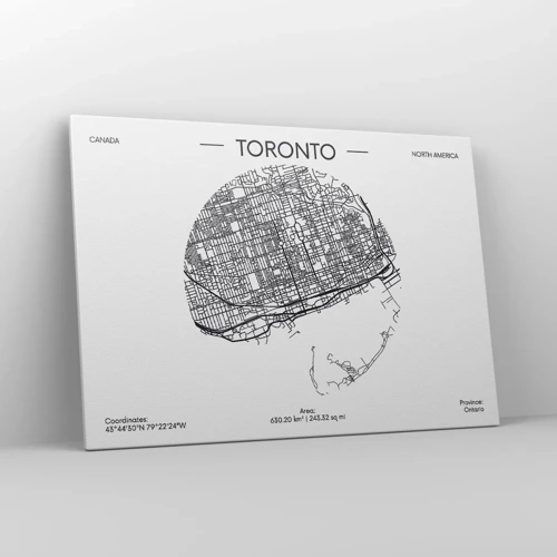 Canvas picture - Anatomy of Toronto - 100x70 cm